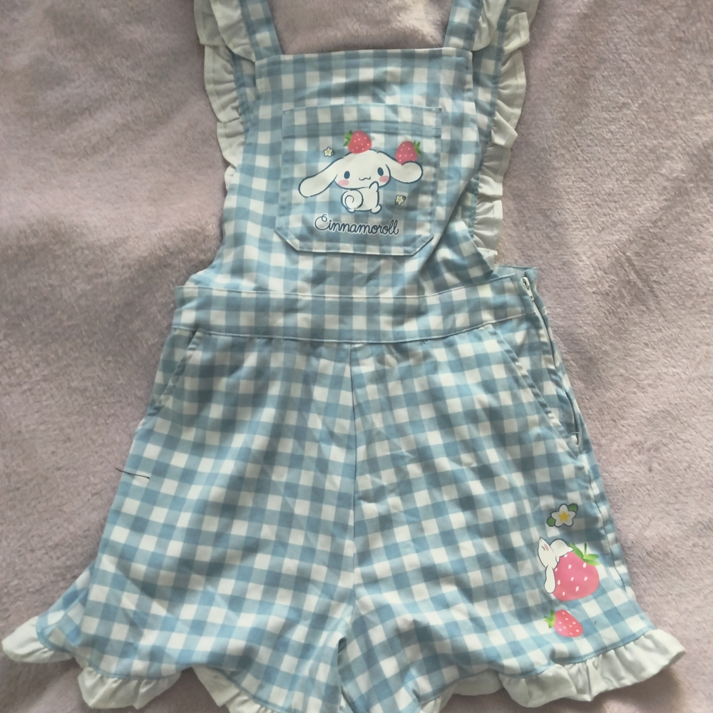 Blue Checkered Overalls